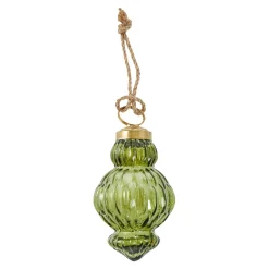 Anhänger Ornament, Zwiebelturm/grün, 8 Cm