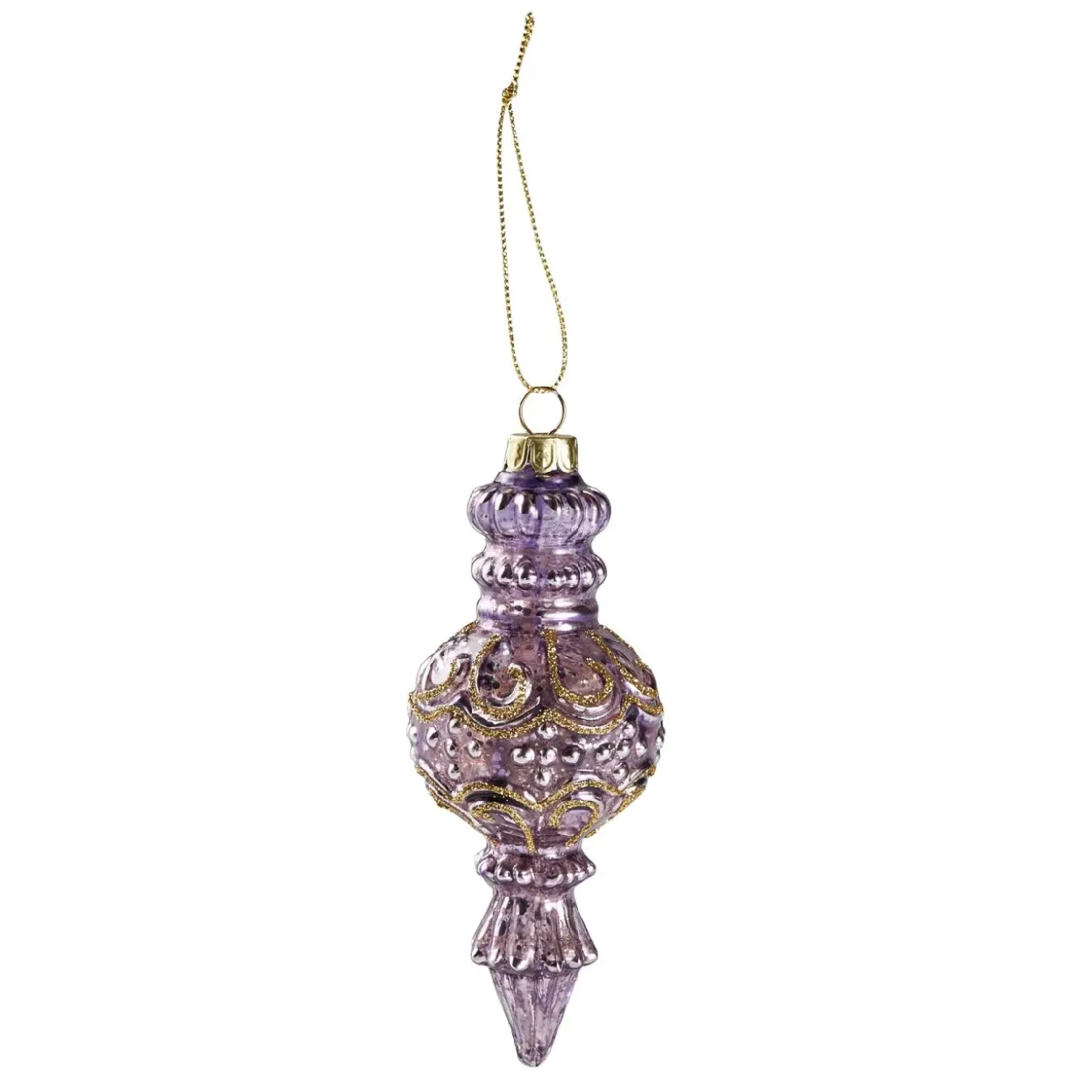 Anhänger Ornament/Kringel, Lila, 15 Cm