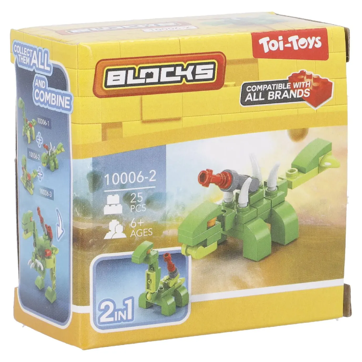 Bausteine-Set Dino 2in1, 1 Kanone