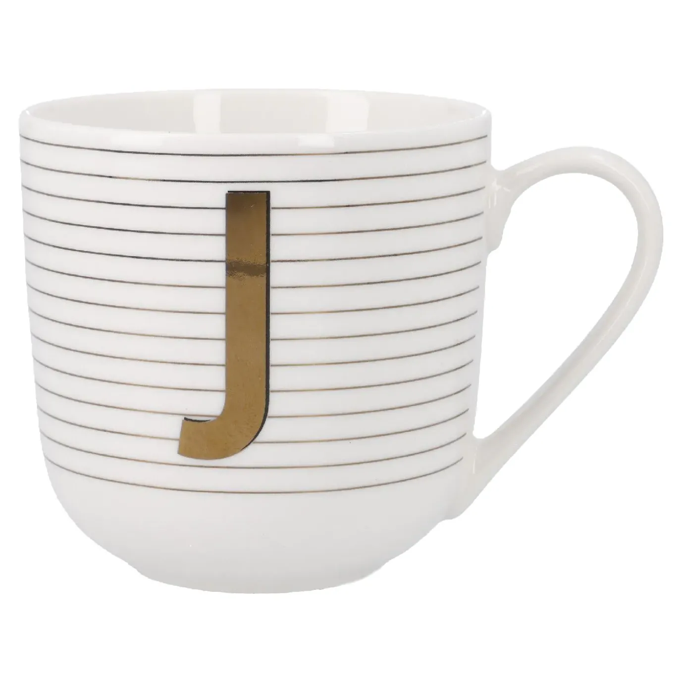 Becher Buchstabe/Streifen, J, 450 Ml