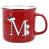 Becher Buchstabe/Weihnachten, M/weiß, 540 Ml