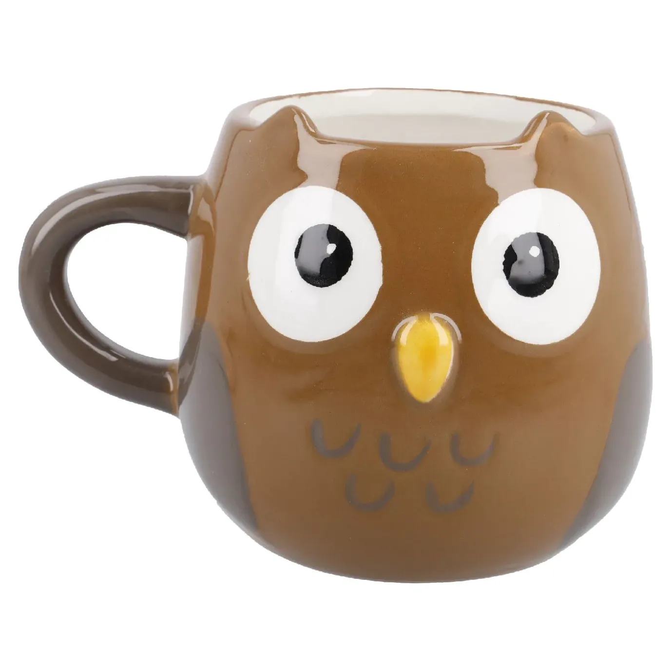 Becher Eule, Hellbraun, 410 Ml