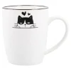 Becher Katzenrelief, Katze/Herz, 380 Ml