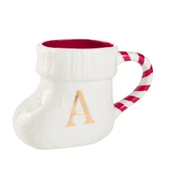 Becher Stiefel Mit Buchstabe, A/weiß, 400 Ml