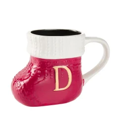 Becher Stiefel Mit Buchstabe, D/rot, 400 Ml