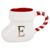 Becher Stiefel Mit Buchstabe, E/weiß, 400 Ml