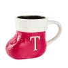 Becher Stiefel Mit Buchstabe, T/rot, 400 Ml