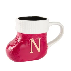 Becher Stiefel Mit Buchstabe, N/rot, 400 Ml