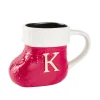 Becher Stiefel Mit Buchstabe, K/rot, 400 Ml