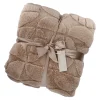 Decke Design, Taupe, 160 X 130 Cm