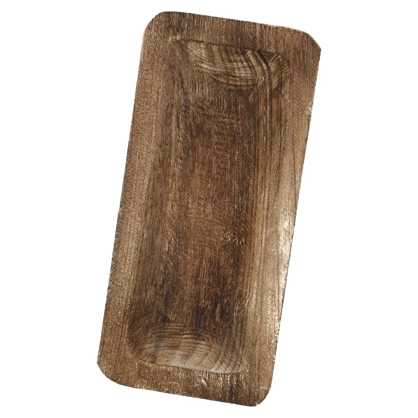 Dekoschale Eck, Braun, 35 X 16 Cm
