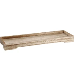 Dekoschale Holz, Natur, 38 X 13 X 3 Cm