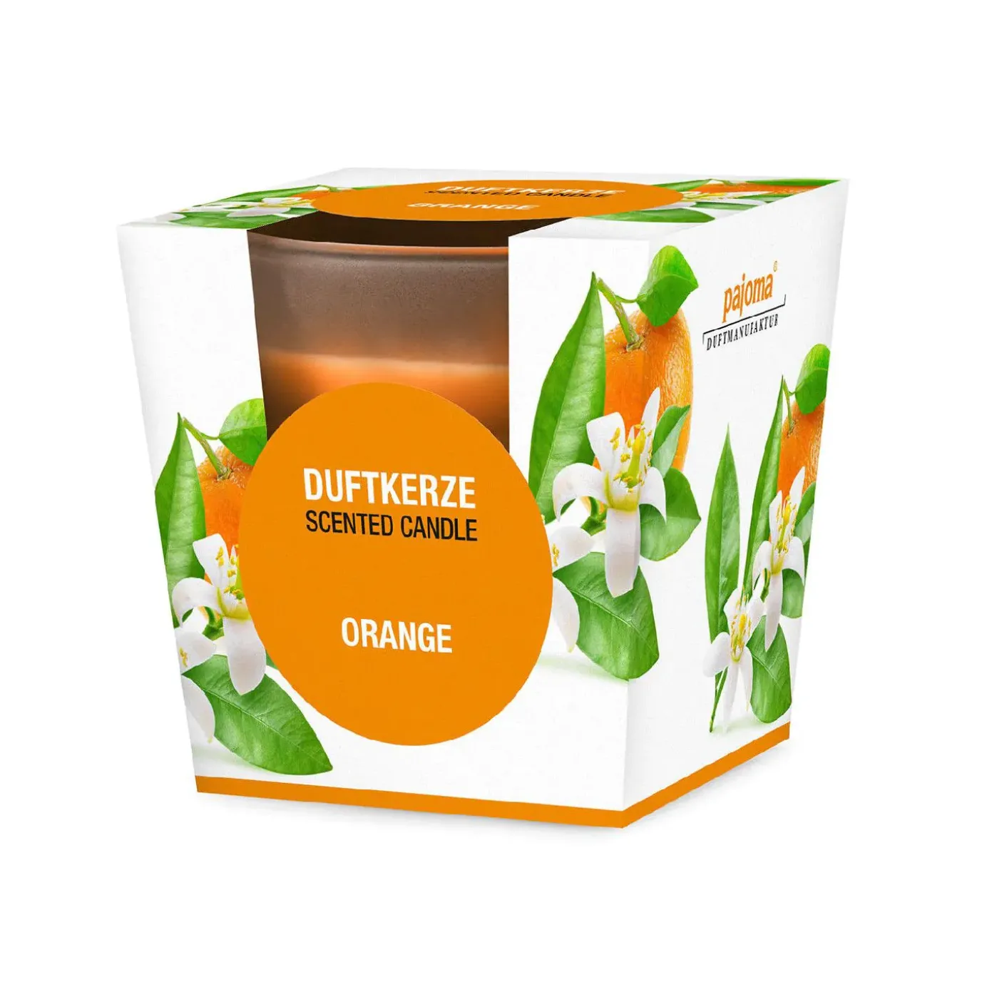 Duftkerze Im Glas, Orange