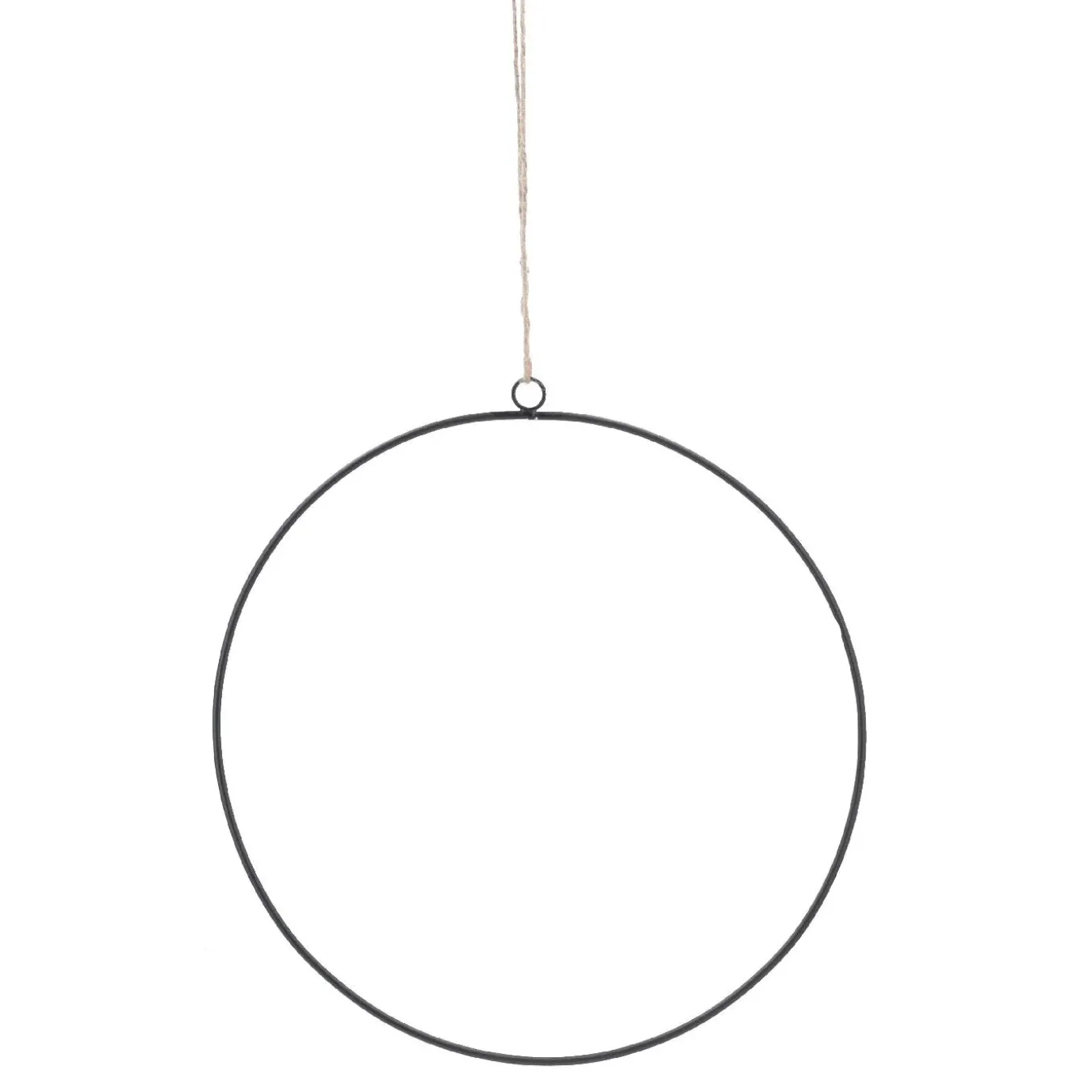 3er Set Deko-Ringe, Schwarz/matt