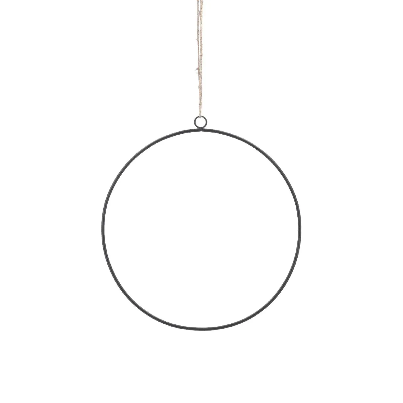 3er Set Deko-Ringe, Schwarz/matt