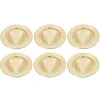 6er Set Dekoteller, 33 Cm, Gold