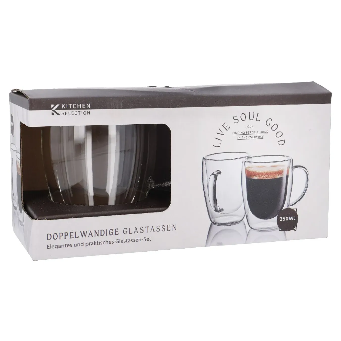 2er Set Doppelwand-Teeglas, 350 Ml
