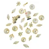 27er Set Kugelset Kunststoff, Champagner