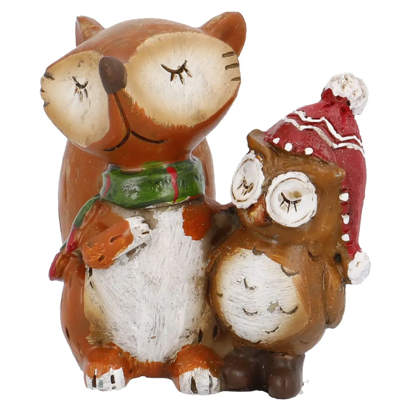 Fuchs Mit Eule, Eule Rechts, 6 Cm