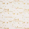 Geschenkpapier Prägung, Schrift/creme, 2 M