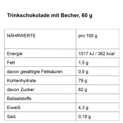Geschenk-Set Trinkschokolade + Becher, Haus/Schlittschuh