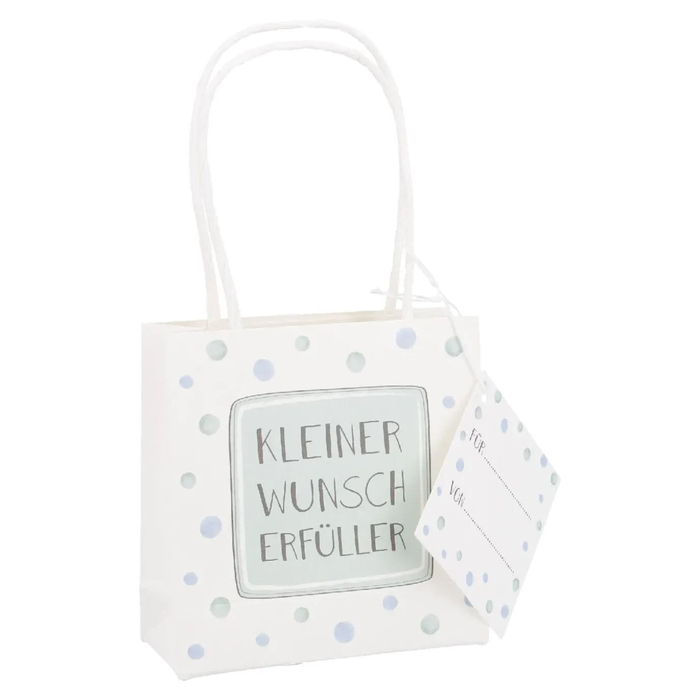 Geschenktüte Spruch, Wunscherfüller, 10 X 10 Cm