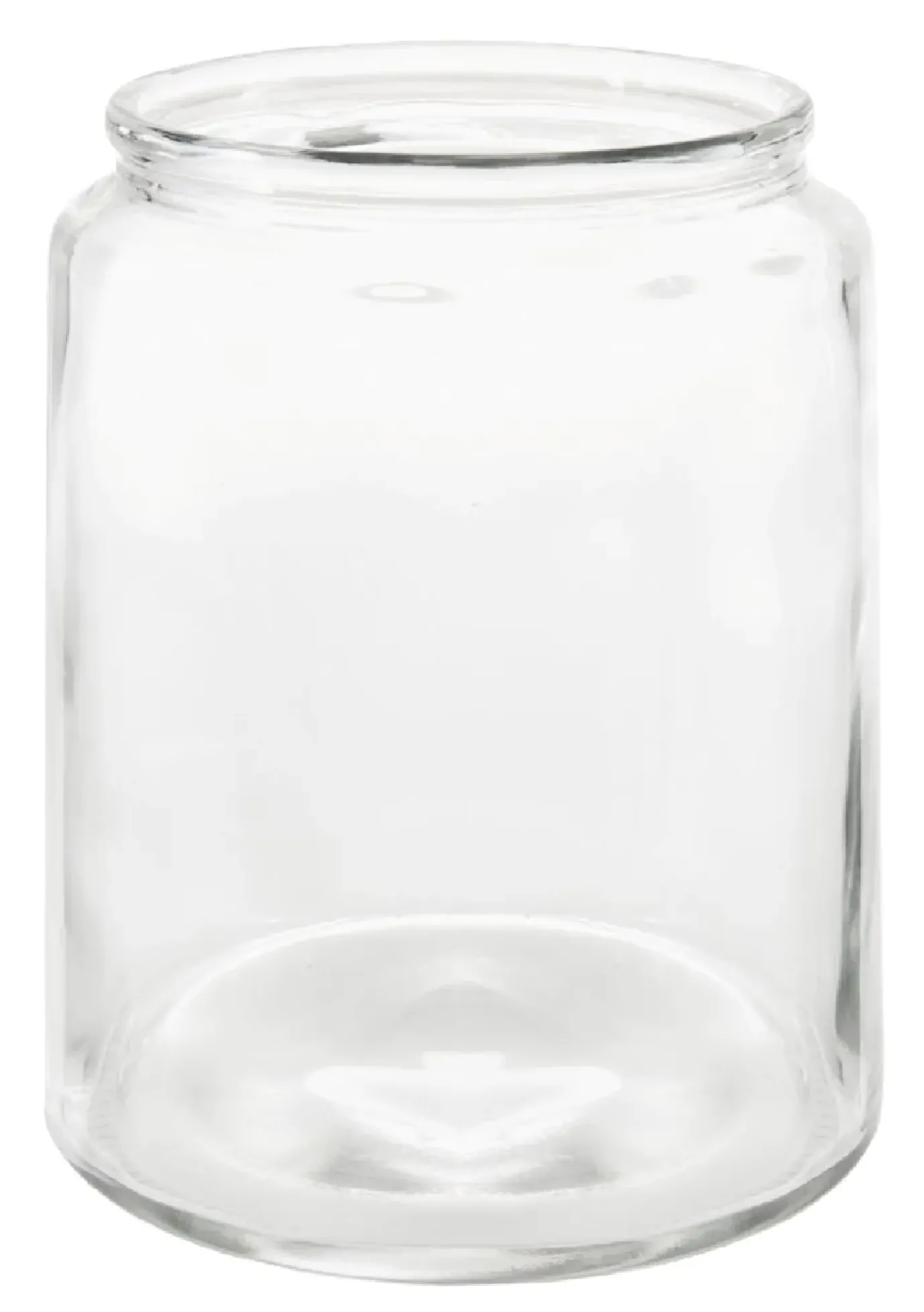 Glas-Windlicht Zylinder, Dick, 19 X 24 Cm
