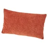 Kissen Samt, Orange, 50 X 30 Cm