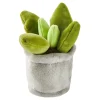 Kuscheltier Topfpflanze, Grau, 13 Cm