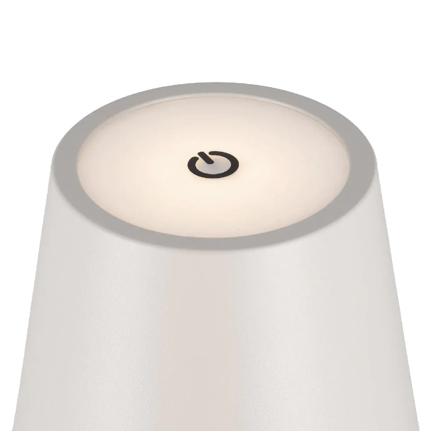 LED-Tischlampe Akku, Grau, 37 Cm