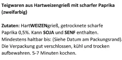 Nudeln Spruch, Penis, 250 G