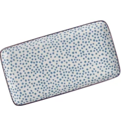 Platte China, Blau, Dots, 23 Cm