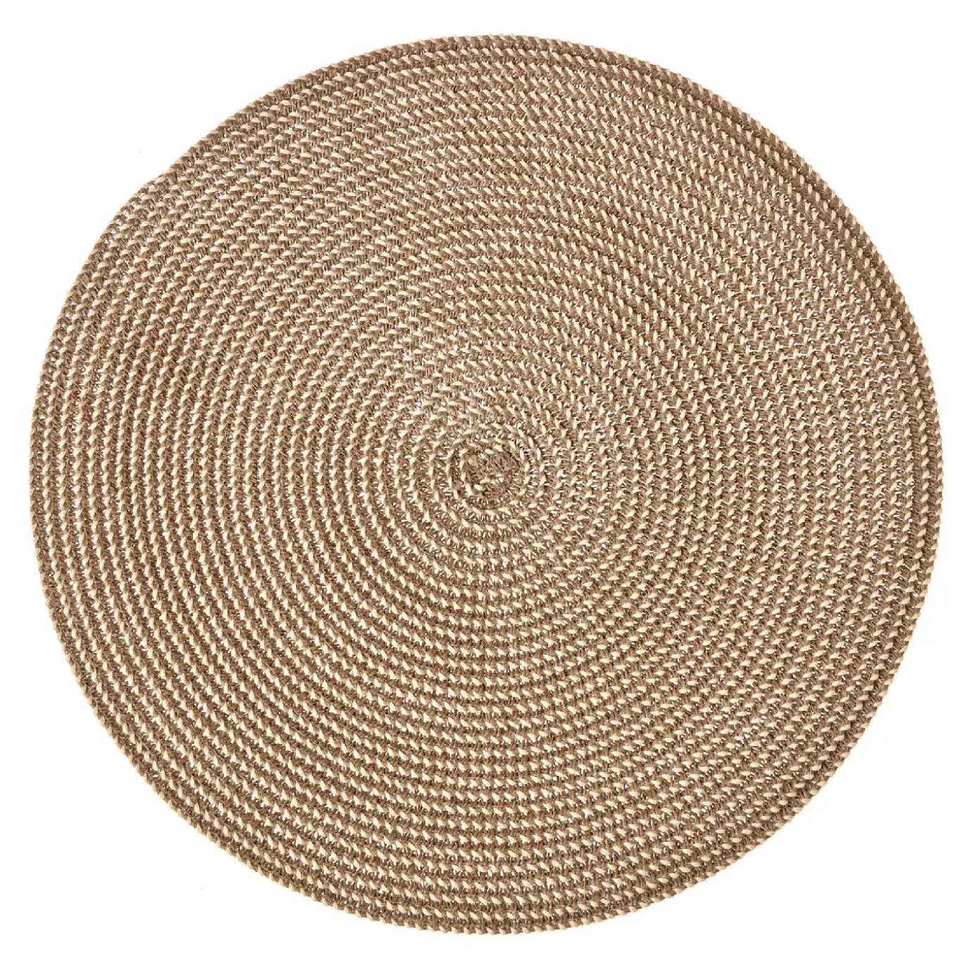Platzset Olana, Rund/hellgrau, 38 Cm