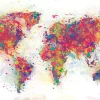 Poster World Map - Colour Splash, Nr. 9