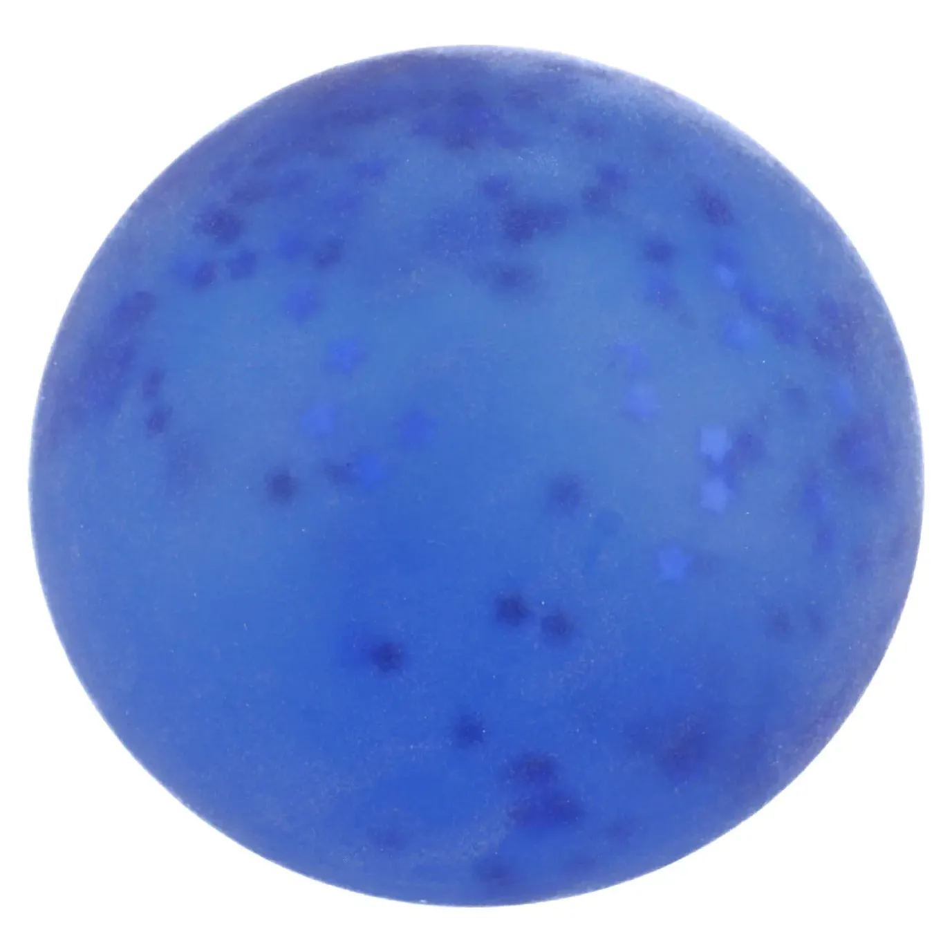 Quetschball Glitter/Maltose, Blau, 6 Cm