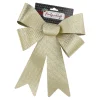 Schleife Glitter/Streifen, Gold, 40 Cm