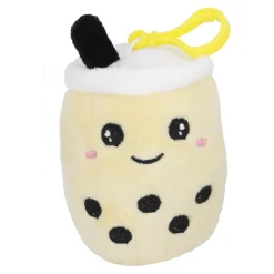 Schlüsselanhänger Bubbletea, Gelb, 13 Cm