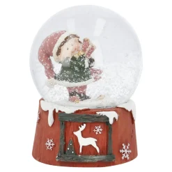 Schneekugel Kind, Geschenk, 6.5 X 9 Cm