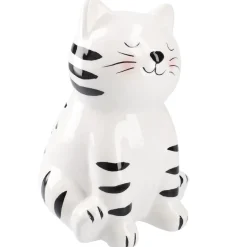 Spardose Katze, Schwarz, 17.5 Cm