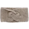 Stirnband Melange Mit Knoten, Beige