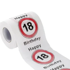 Toilettenpapier Birthday, 18 Jahre, 24 Meter