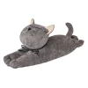 Türstopper Katze, Liegend/dunkelgrau, 38 Cm