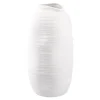 Vase Struktur, Weiß, 27 Cm
