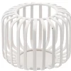 Windlicht Metall, Weiß, 10 X 8 Cm
